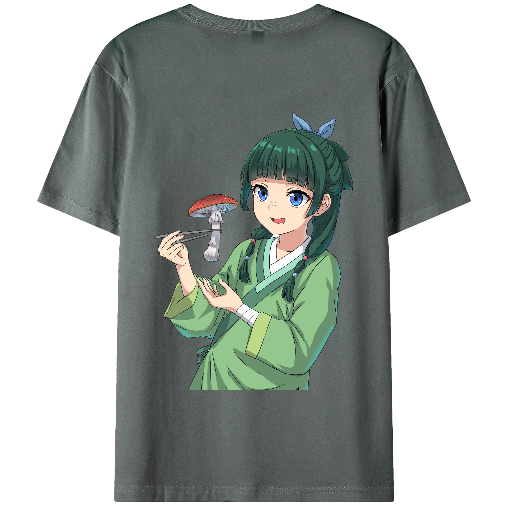 （画像用） 薬屋のひとりごと The Apothecary Diaries 綿100％ メンズ半袖Tシャツ（バックプリント） 通気性